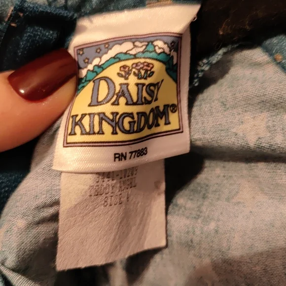 Daisy kingdom vintage teddy angel long sleeve dress